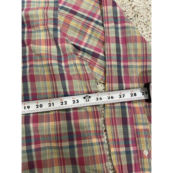Brooks Brothers Plaid Shirt Mens Sz XL Button Up Long Sleeve Multi Color Red - Picture 6 of 12
